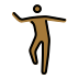 man dancing, medium-dark skin tone